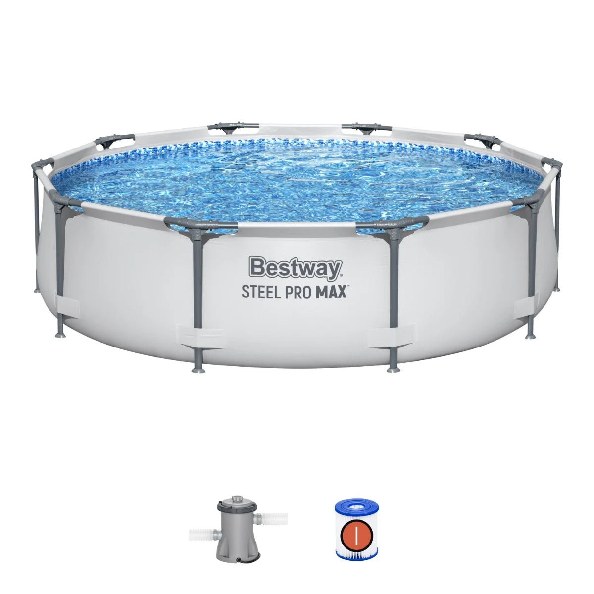 בריכת צינורות אפורה 305X76 סמ 56408 מבית BESTWAY