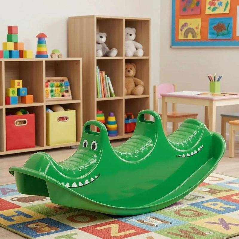 נדנדת טריו תנין תלת מושבית לילדים מבית Dantoy