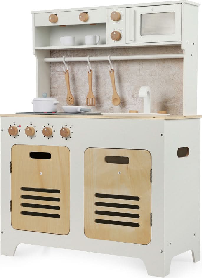 מטבח עץ לילדים דגם מילאנו ווד - עץ MDF איכותי