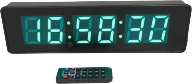 שעון קיר LED עם טיימר לקדימה ואחורה + שלט רחוק