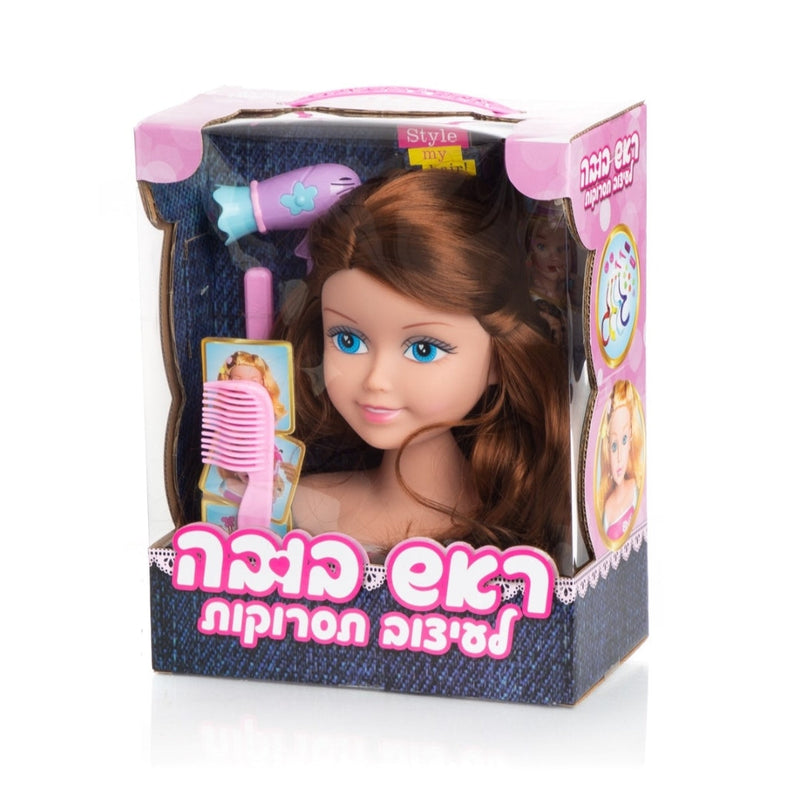 ראש בובה לעיצוב תסרוקות