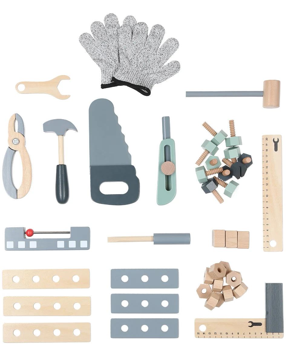 שולחן כלי עבודה מעץ MDF איכותי לילדים דגם אלון