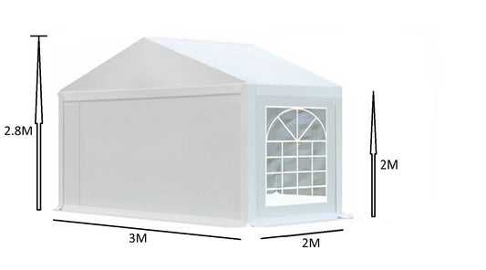 אוהל לאירועים 3X2 פרמיום PVC חזק במיוחד TENT-PRO