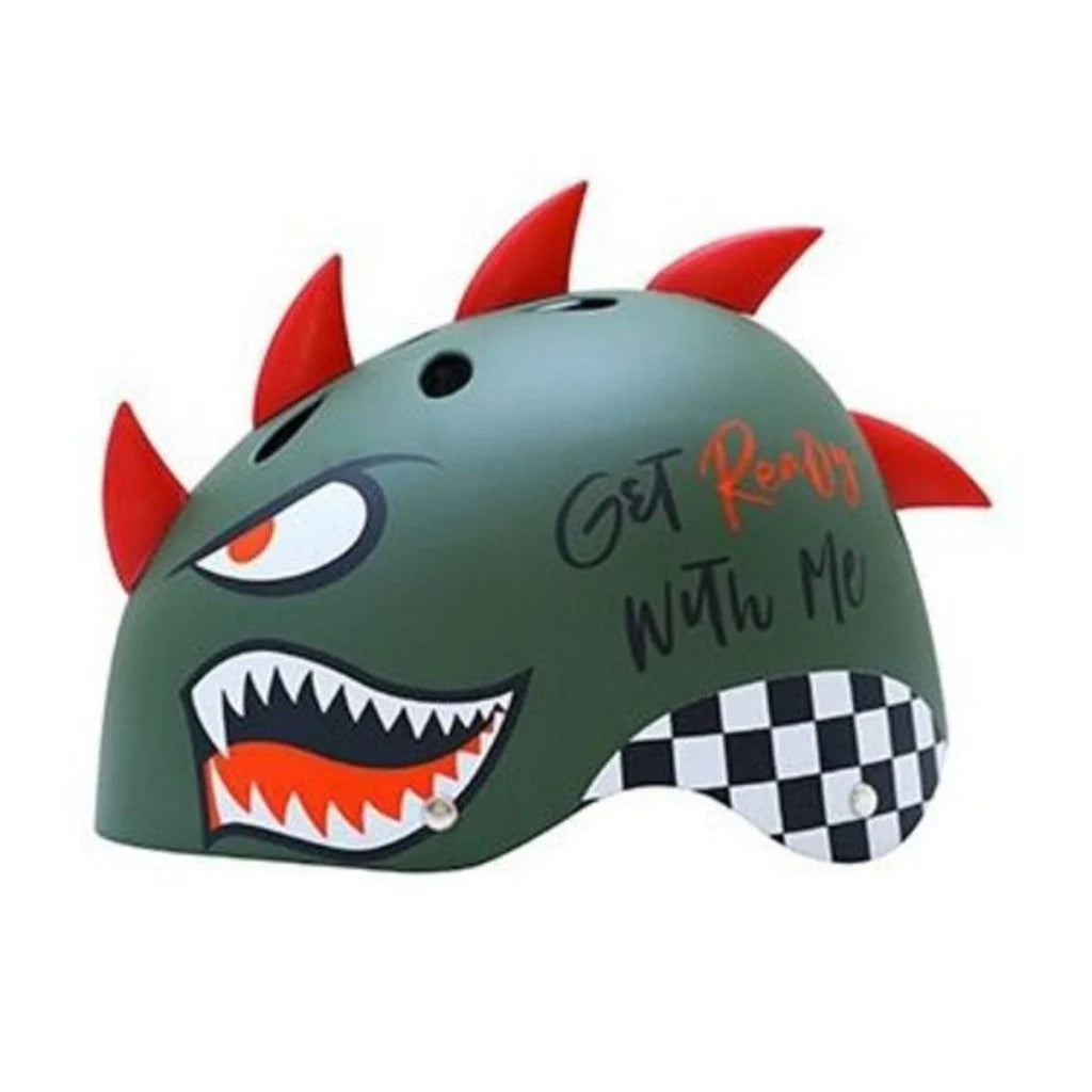 קסדה לילדים SHARK כריש ירוק מבריק MEDIUM 83725