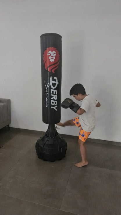 שק אגרוף עומד סינתטי עם מילוי בד 180X30 ס"מ מבית DERBY