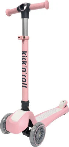 קורקינט S7 ורוד מתקפל LED 55053 מבית קפיץ קפוץ