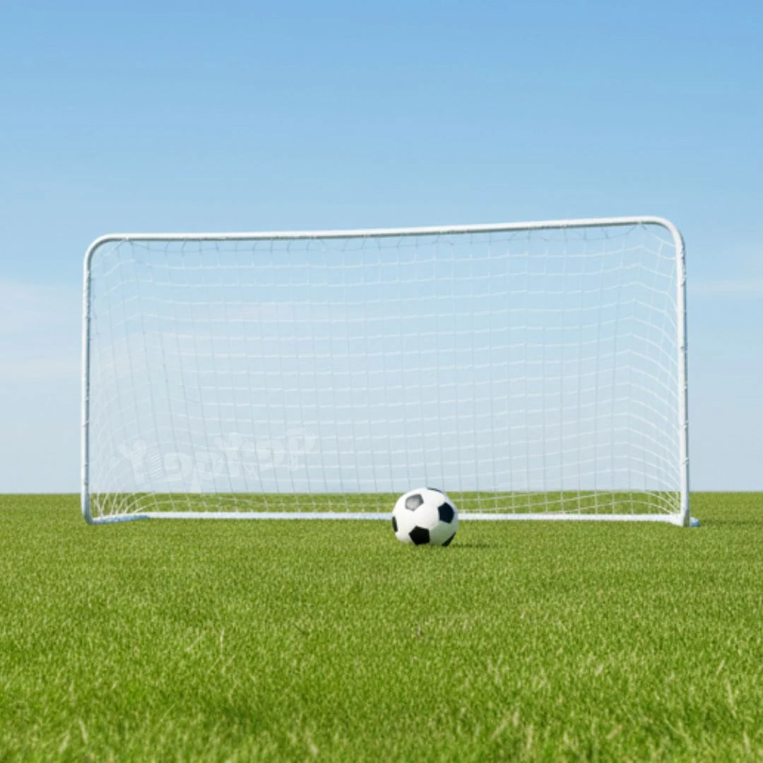 שער כדורגל מתכת ורשת לחצר 1.07X0.60 מטר מבית DERBY
