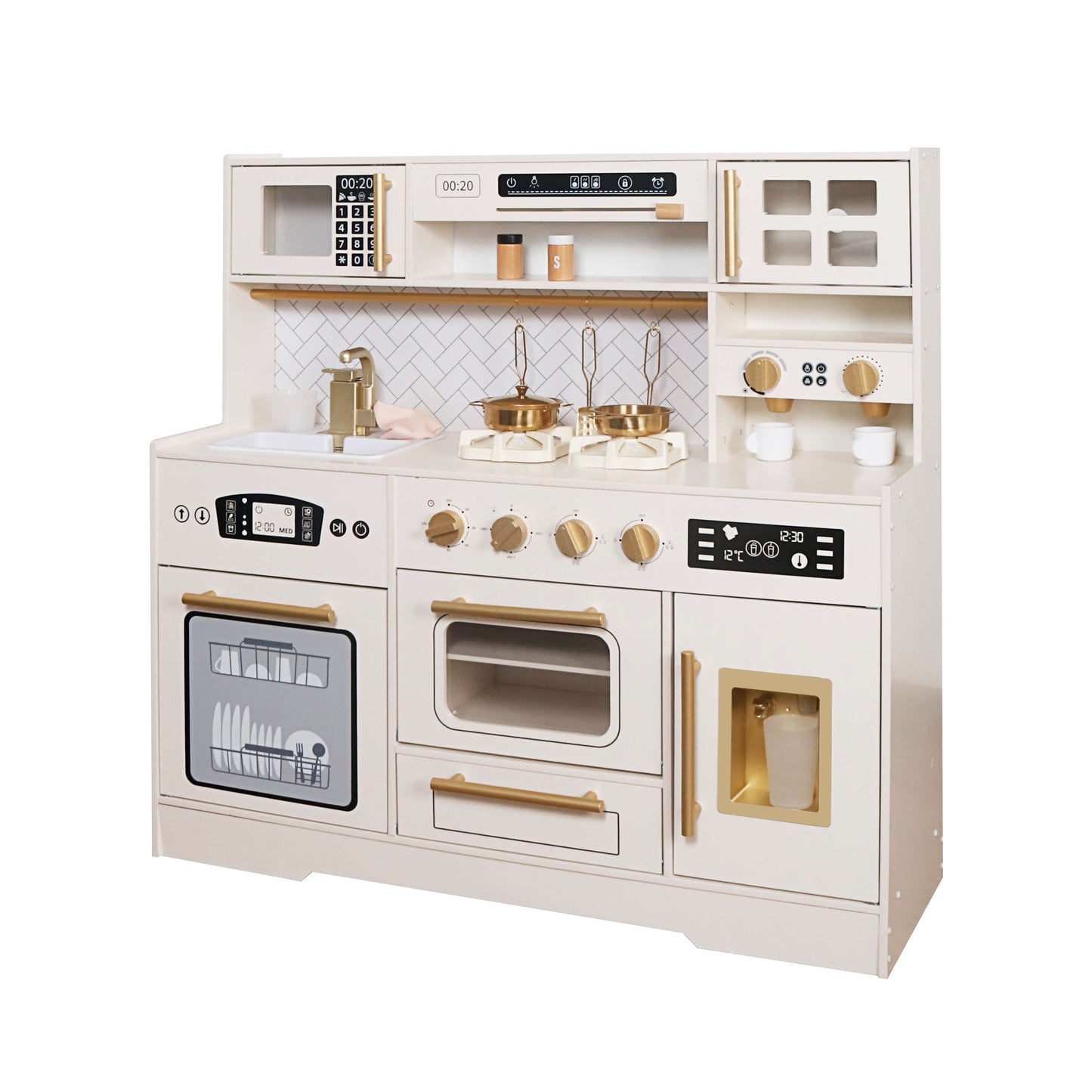 מטבח אלקטרוני ענק לילדים מעץ MDF איכותי דגם בארי