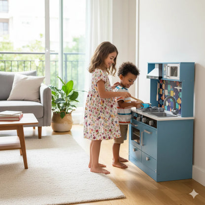 מטבח לילדים מעץ טופז W10C955 מאת בית העץ
