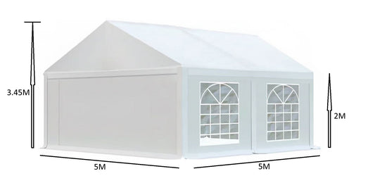 אוהל לאירועים 5X5 פרמיום PVC חזק במיוחד TENT-PRO