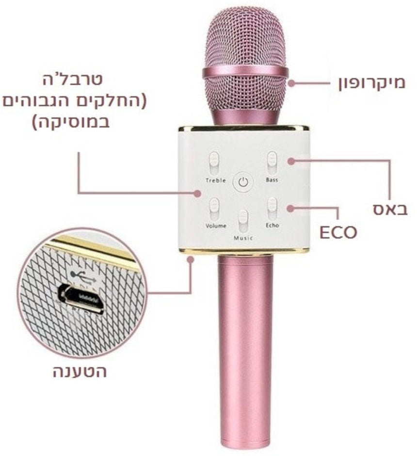 מיקרופון קריוקי בלוטוס