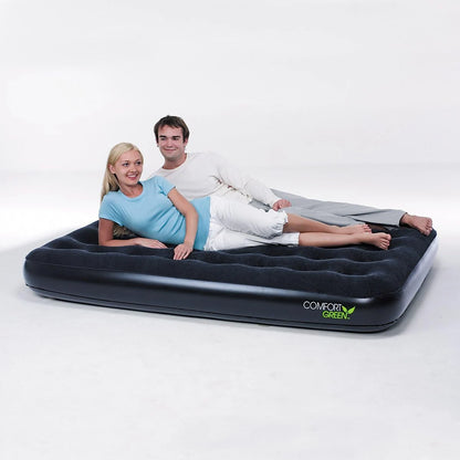 מזרן קטיפה זוגי מתנפח 91X137X22 Comfort Green סמ 67380 מבית Bestway