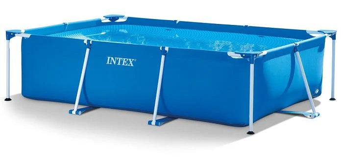 בריכת עמודים מלבנית כחולה | 220X150X60 ס"מ | מקט INTEX | 28270