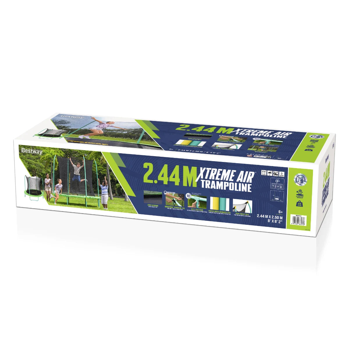 טרמפולינה 8 פיט 2.44 מטר 2.20X2.4 סמXtreme air trampolin 59102 מבית Bestway