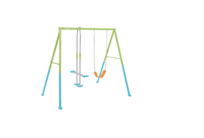 נדנדת שני חלקים נדנדה גמישה ונדנדת וגלישה לחצר לילדים 2.35X2.35X2 מטר 44120 מבית INTEX