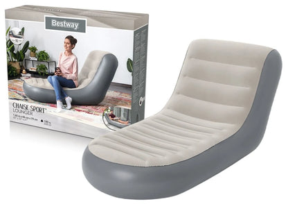 מיטת שיזוף מתנפחת אפורה 75064 מבית Bestway