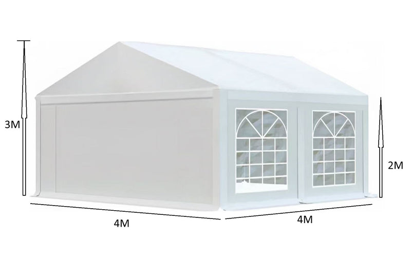 אוהל לאירועים 4X4 פרמיום PVC חזק במיוחד TENT-PRO