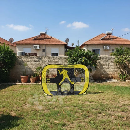 שער כדורגל נייד עם מטרה מפלסטיק דו-צדדי 183X133X122 סמ PPG-02L מבית DERBY