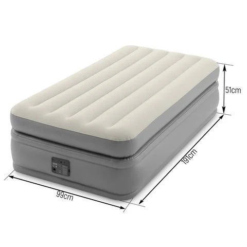 מזרן מתנפח יחיד Comfort עם משאבה מובנית ‎191×99×51‎ ס״מ | INTEX | מק״ט ‎64162‎