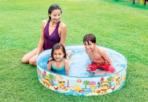בריכת שכשוך קשיחה INTEX לילדים 'ספארי' 58477 קוטר 122 סמ