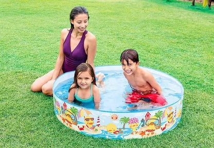בריכת שכשוך קשיחה INTEX לילדים 'ספארי' 58477 קוטר 122 סמ