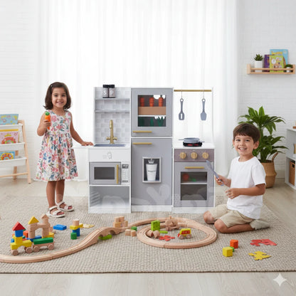 מטבח גילי מעץ לילדים W10C842 מבית בית העץ