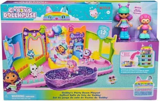 חדר מסיבות החלקה על גלגיליות של גבי 3645H מבית Gabby's Dollhouse