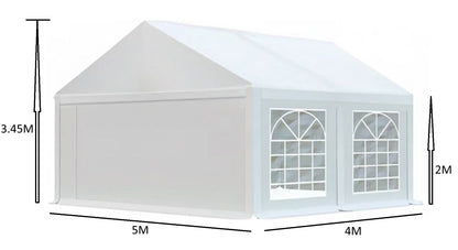 אוהל לאירועים 5X4 פרמיום PVC חזק במיוחד TENT-PRO