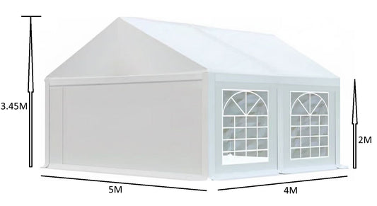 אוהל לאירועים 5X4 פרמיום PVC חזק במיוחד TENT-PRO