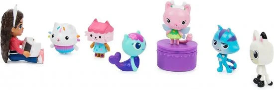 בית בובות של גבי סט 7 בובות דלוקס 3604H מבית Gabby’s Dollhouse