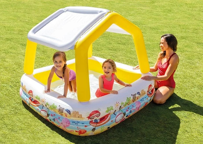 בריכה מרובעת מתנפחת 157X157X122 סמ 57470 מבית INTEX