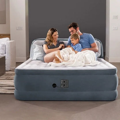 מזרן מתנפח זוגי King-Size עם משענת ראש וגב ומשאבה מובנית ‎236×152×46‎ ס״מ | INTEX | מק״ט ‎64448‎ |