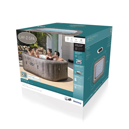 ג'קוזי מתנפח רומא מנוע מוסתר פלוס WIFI 180X180X71 6001K מבית Bestway