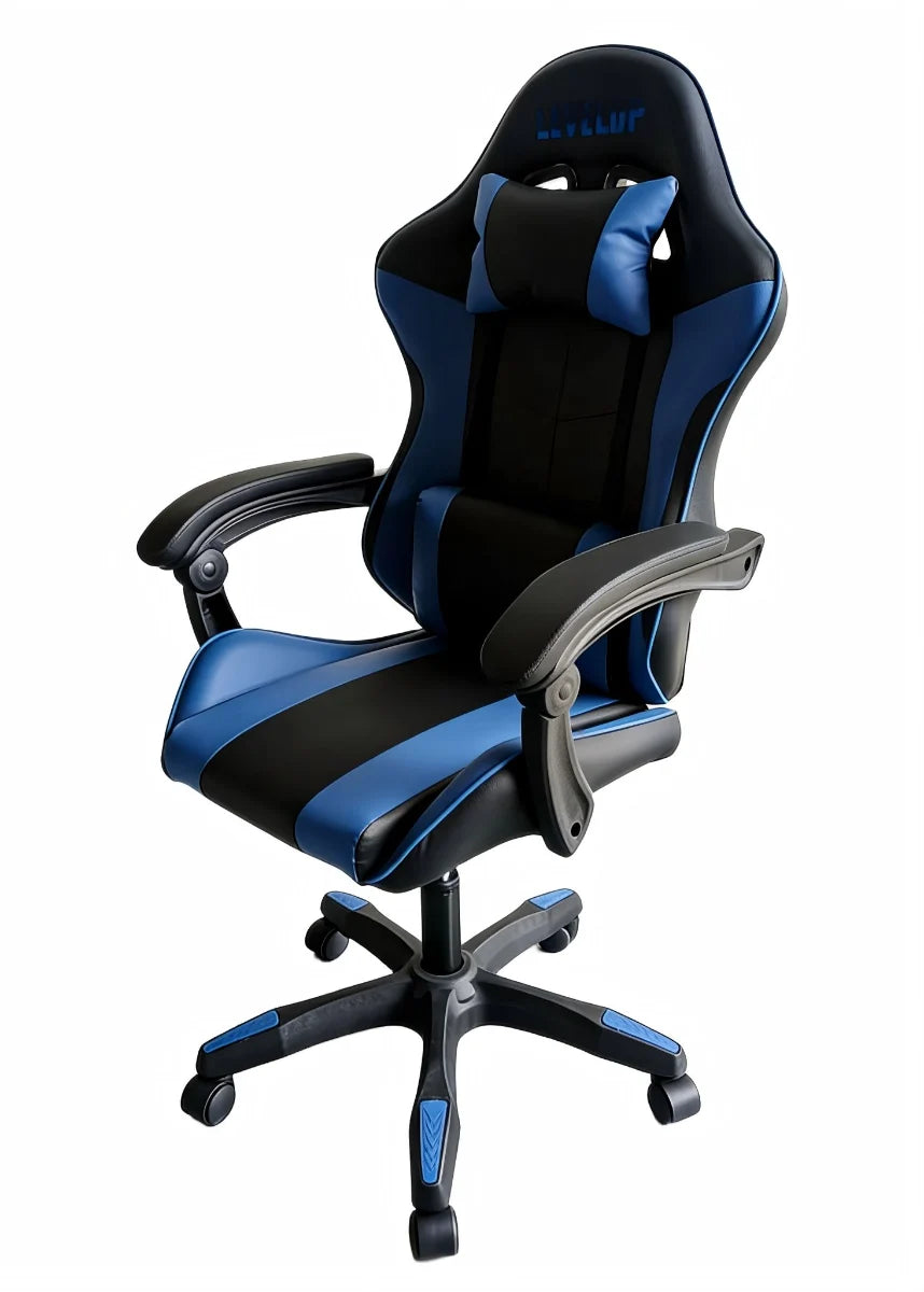 כיסא גיימינג בצבע כחול 7008B מבית LEVEL UP