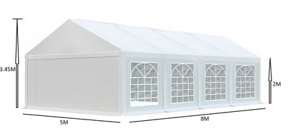 אוהל לאירועים 5X8 פרמיום PVC חזק במיוחד TENT-PRO