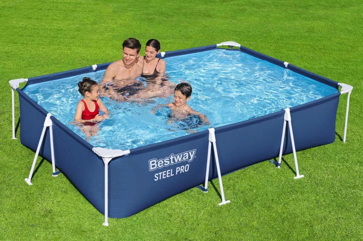 בריכה משפחתית מסגרת מלבנית 300X201X66 סמ 56404 מבית BESTWAY