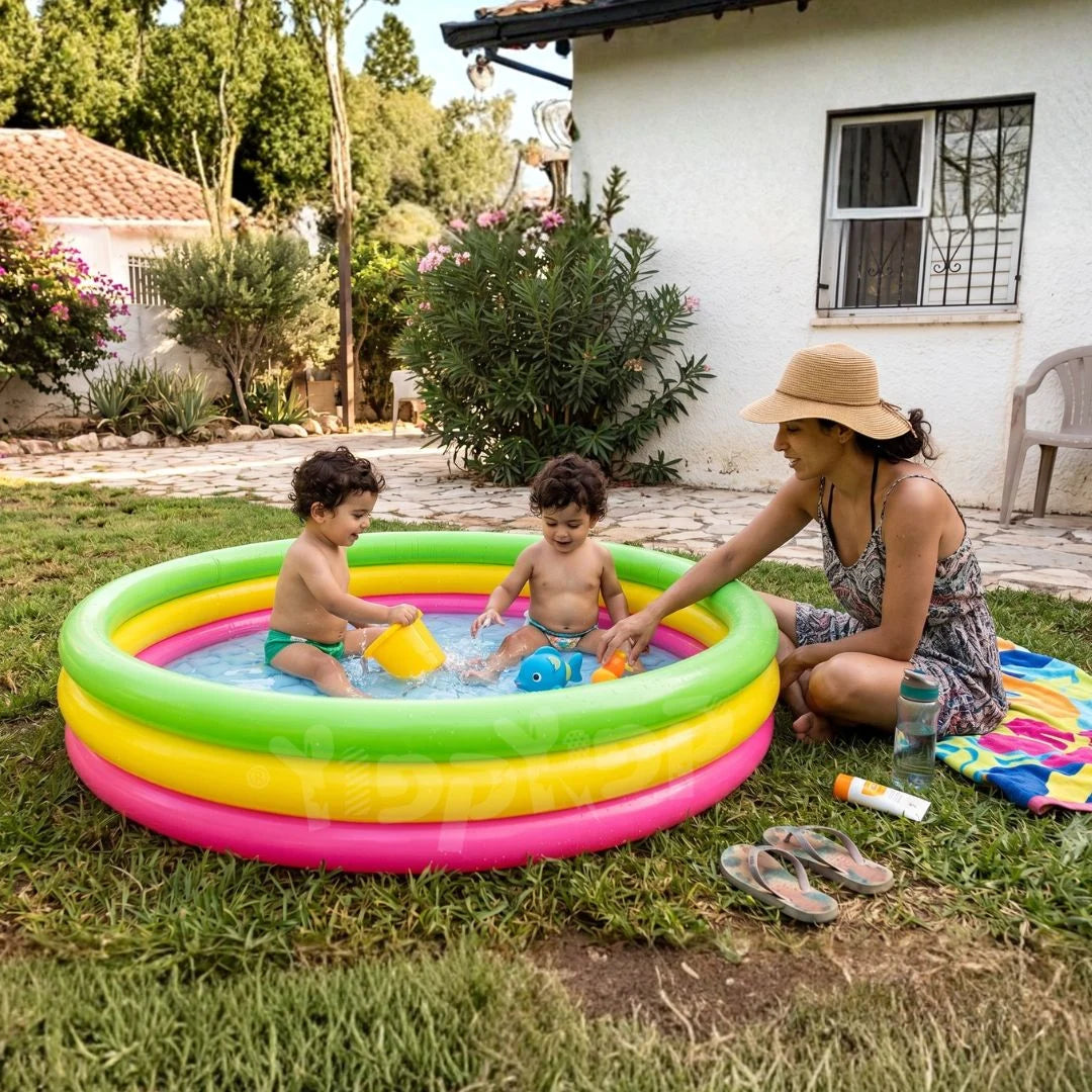 בריכת נאון 3 קומות צבעונית לילדים 152X30 סמ 51103 מבית Bestway