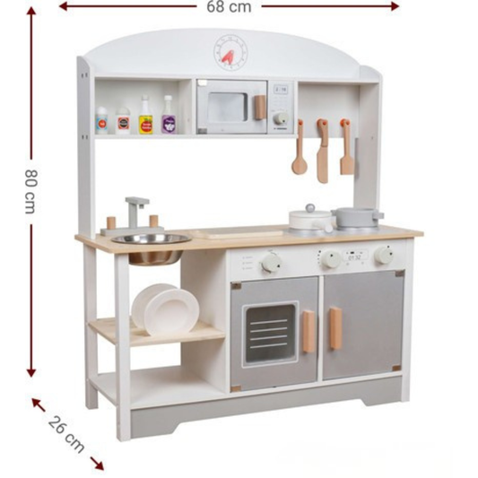 מטבח עץ קלאסי לילדים דגם ענהאל - עץ MDF איכותי