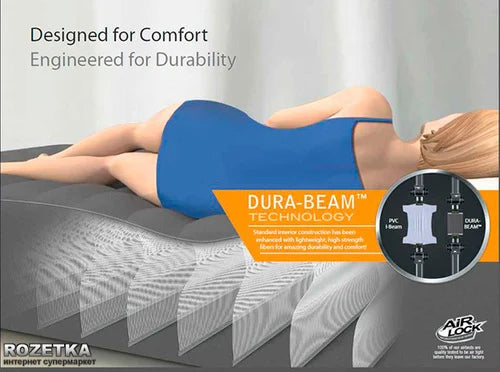 מזרן מתנפח זוגי עם כרית מובנית Dura-Beam Plus ‎203×152×42‎ ס״מ | INTEX | מק״ט ‎64136‎