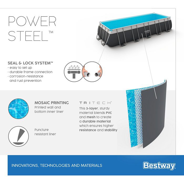 בריכת אולטרה steel pro max 640X274X132 5612B מבית BESTWAY