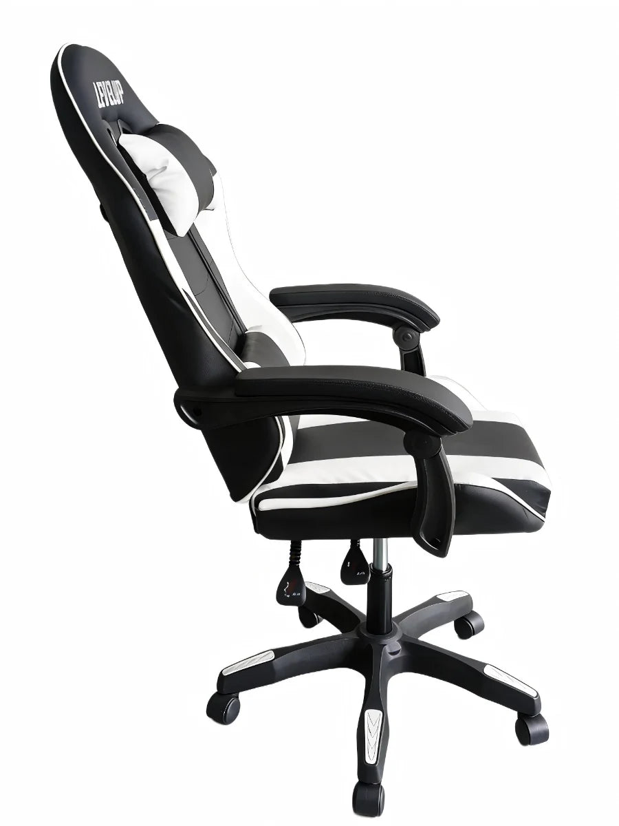 כיסא גיימינג בצבע לבן 7008W מבית LEVEL UP