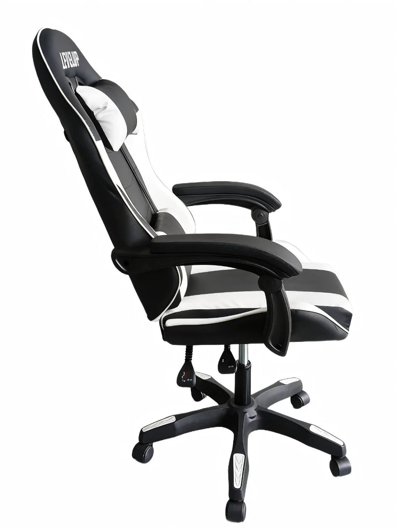 כיסא גיימינג בצבע לבן 7008W מבית LEVEL UP