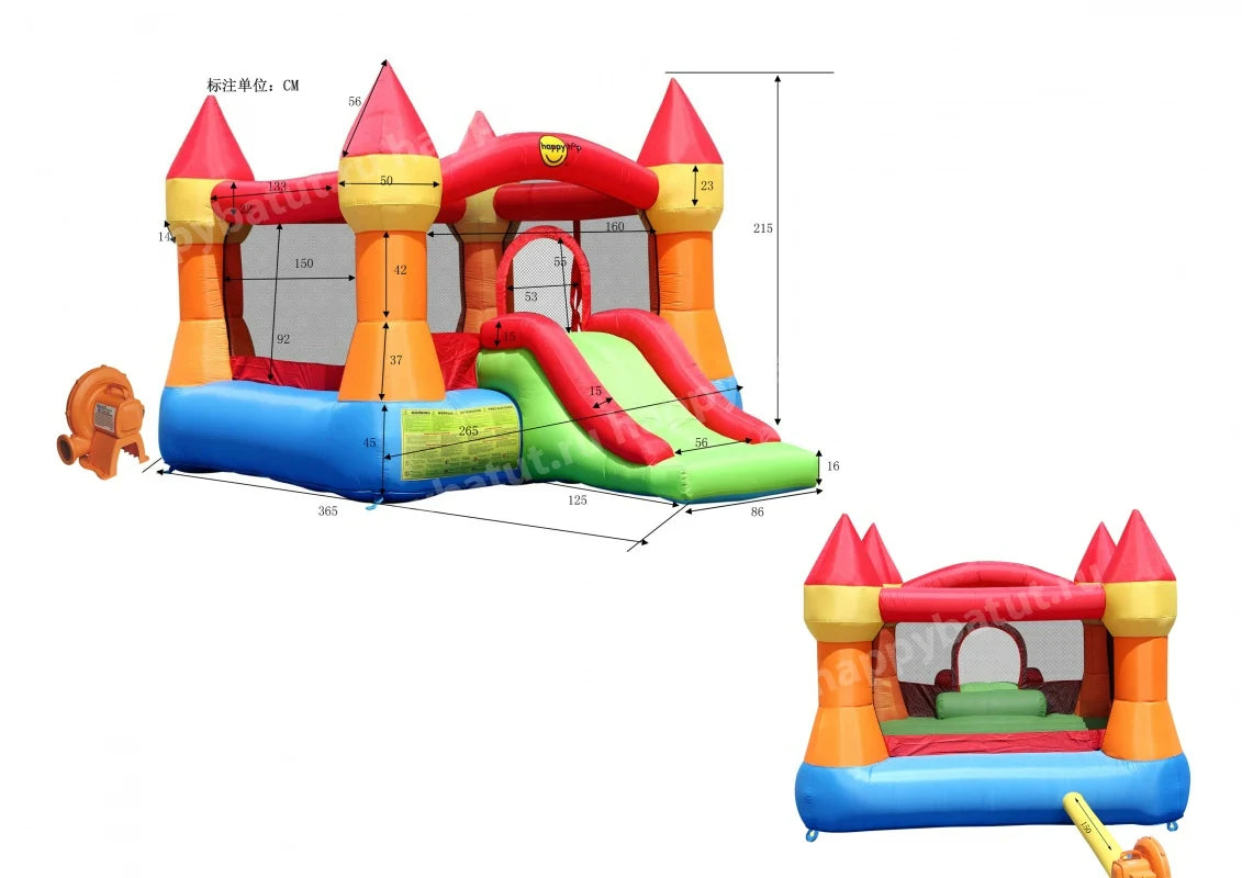 מתנפח הטירה עם המגלשה 9017N מבית HAPPY HOP