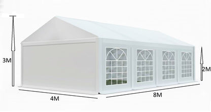 אוהל לאירועים 4X8 פרמיום PVC חזק במיוחד TENT-PRO