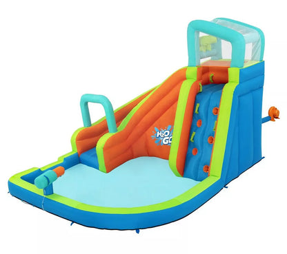 פארק מים מתנפח BESTWAY H2OGO מגלשה + קיר טיפוס + תותח מים ‎3.65×3.20×2.70‎ מ׳ | מק״ט ‎53408‎ |