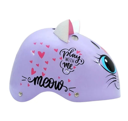 קסדה לילדים Kitty Cat חתול סגול מבריק SMALL 82711