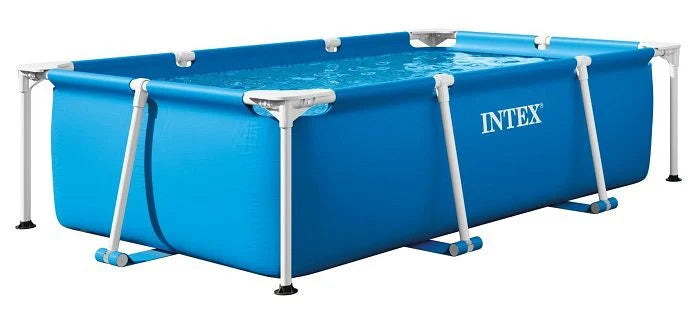 בריכת עמודים מלבנית כחולה | 220X150X60 ס"מ | מקט INTEX | 28270