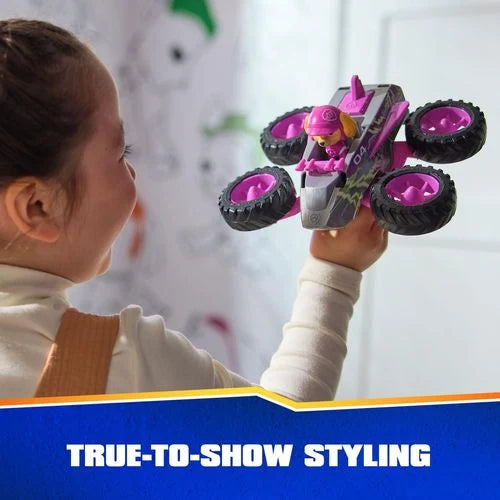 רכב הצלה גלגלי ענק ורוד משנה צורה לרחפת כולל דמות של סקיי 5461HP מבית מפרץ ההרפתקאות