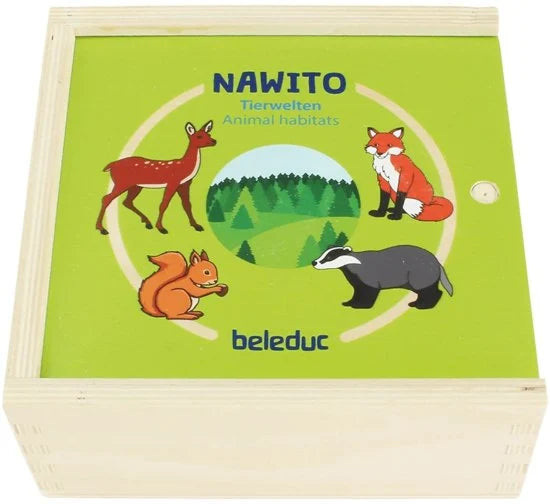 משחק הכרת סביבת בעלי החיים 45 חלקים Cognito מעץ 11580 מבית Beleduc