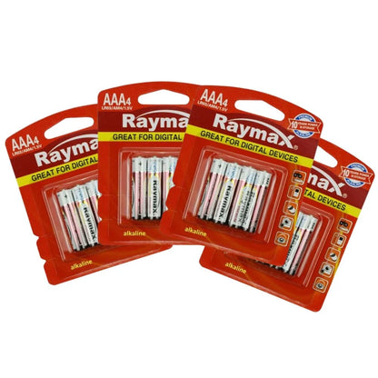 מארז 48 סוללות AAA אלקליין 19004110SET12 מבית RAYMAX